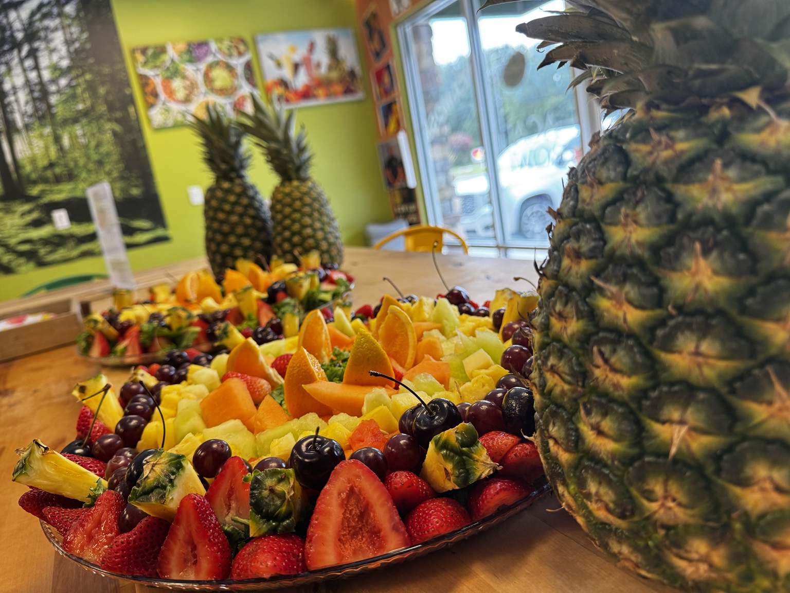 Greenfeens fresh fruit platter